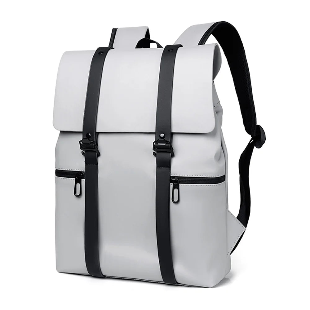 Men Backpack Rucksack Daypack Satchel Student Bag PU Leather Laptop Computer Travel Business Male School Book Bags Knapsack