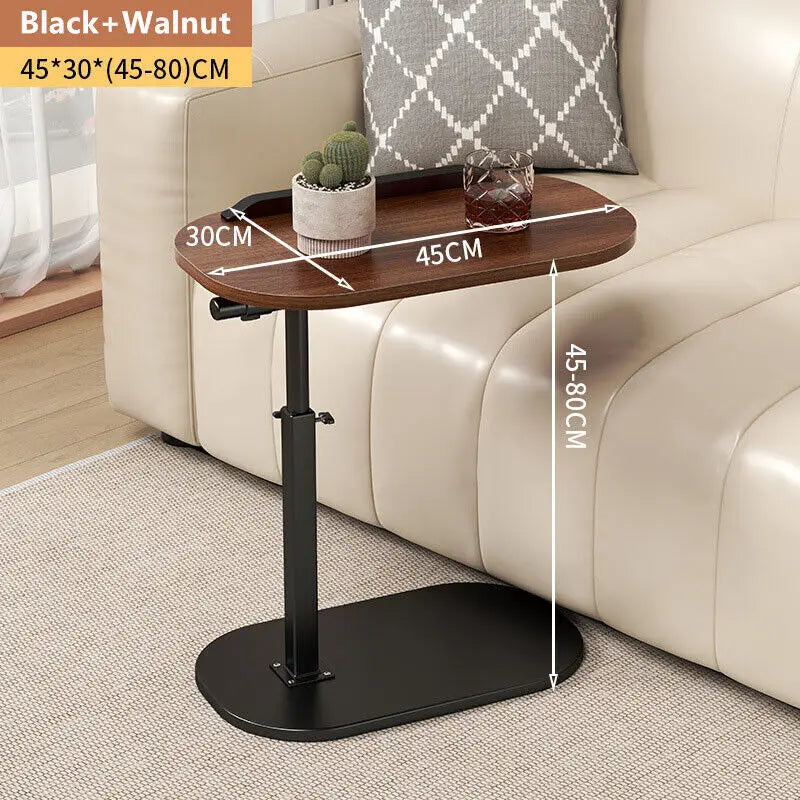 C-Shaped Flip Sofa Side End Table Coffee Laptop Table Living Room Bedroom