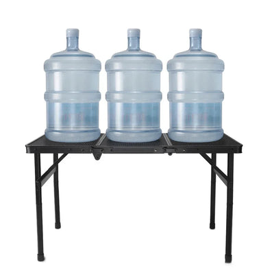 Camping Table Iron Mesh Folding Table Portable Outdoor Camping With Lifting Shelf Mesh Folding Table Outdoor Foldable Table