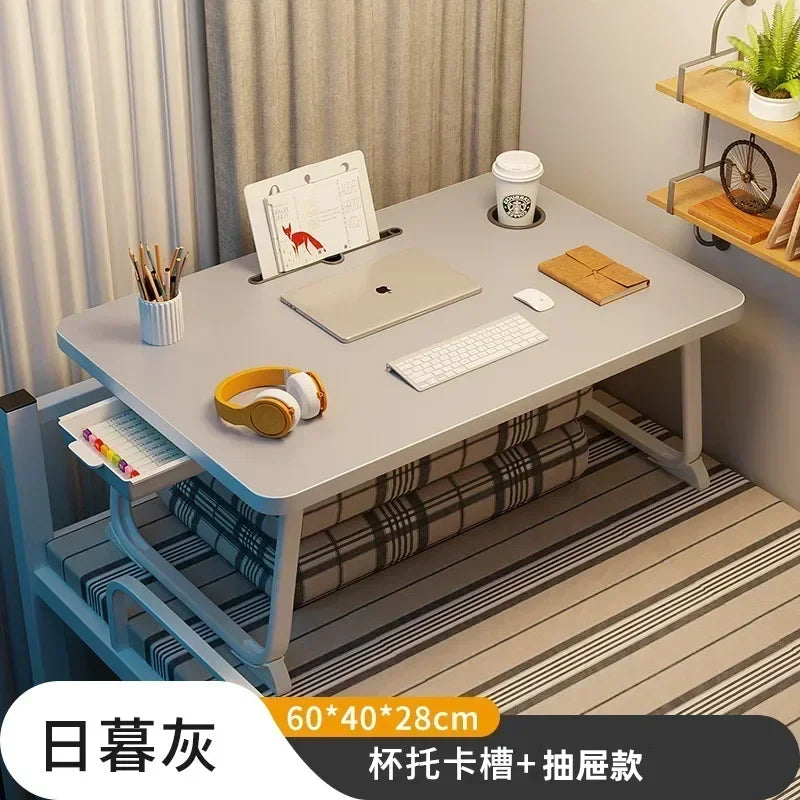 Foldable Simple U-shaped Leg Bed Table Home Dormitory Student Lazy Bed Table Extra Large Cross-border Small Table
