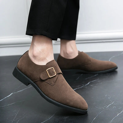 2024 New High Quality Handmade Oxford Dress Shoes Footwear Wedding Formal Italian Shoes Hot Social Office Pointed Suede Loafers