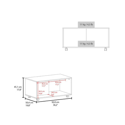 Gu Oidak Coffee Table with Open Storage and Caster Wheels gue