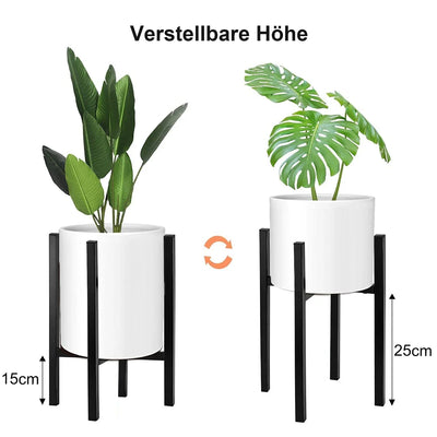 Blumenständer Erweiterbare Breite für 23-37cm und Verstellbare Höhe, Metall Pflanzenhalter,Blumentopfhalter, Topfpflanzenständer