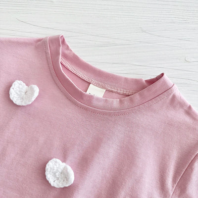 New Summer Infant Short Sleeve Romper Baby Triangle Bodysuit Clothes Baby Girl Jumpsuit Love Cloud Pattern Cartoon Boy 0-18M