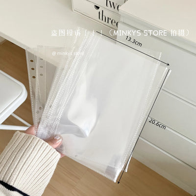 MINKYS 10PCS/Pack Butterfly Little Puppy Kpop Photocard A5 Binder Sleeves Idol Photo Card Holder Photocards Album Storage Bag