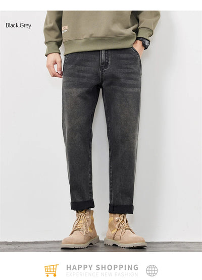 Men's Jeans Baggy Pants Loose Fit Harem Pants For Men Clothing Streetwear Fashion Pockets Patchwork Large Trousers Oversized 42