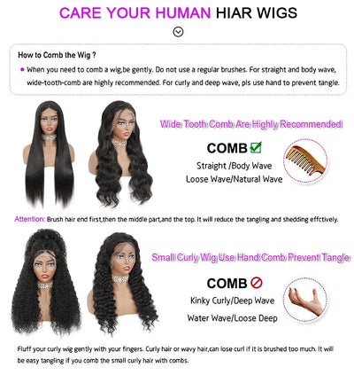 13x4 13x6 HD Transparent Full Lace Frontal Wigs 613 Blonde Colored Straight Human Hair Wig Lace Front Wigs For Women 46 Inches