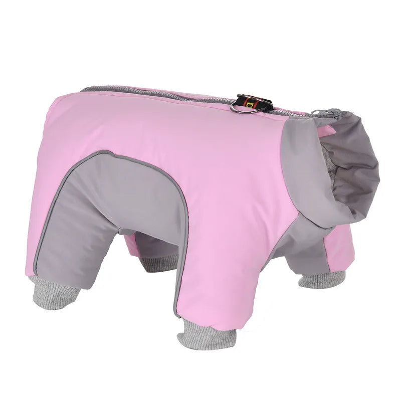 Pet Dog Cozy Clothes For Small Medium Dogs Cats Winter Windproof Puppy Reflective Cozy Jacket Coat Bulldog French Pug Jumpsuit