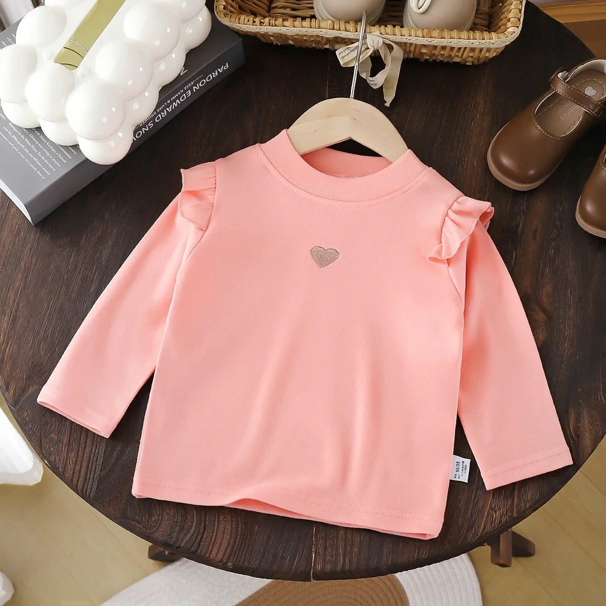Autumn Winter Children's Clothing Baby Girls Long Sleeve T Shirts Kids Clothes Toddler Girls Warm Bottoming Shirt Tops 1-10Yrs