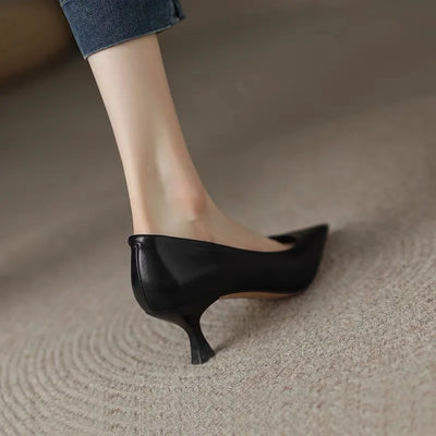 Female Shoes on Sale 2023 Spring Slingbacks Women's Pumps Concise Pointed Toe Thin Heels Ladies Office & Career Mid Heel Shoes