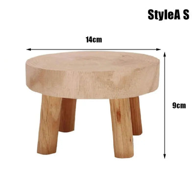 New Wooden Plant Stand Flower Pot Base Holder Stool Garden Flower Display