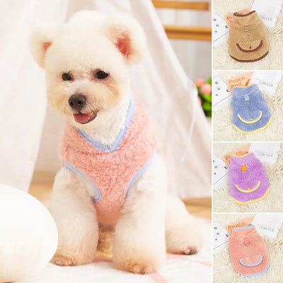 Winter Dog Jacket Warm Plush Dog Cat Vest Clothes for Puppy Kitten Sweater Chihuahua Yorkies Clothing Small Medium Dogs Pet Coat