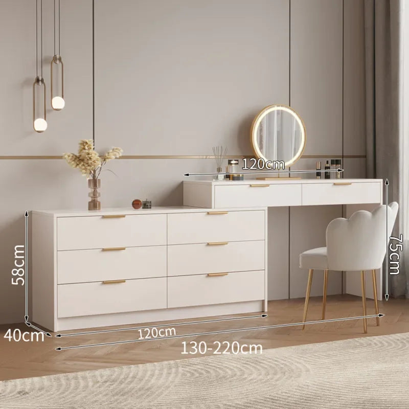 Container Dressing Table Drawer Baby Girl Set Modern Dressing Table Cabinets Living Room Hairstyle Penteadeira Bedroom Furniture