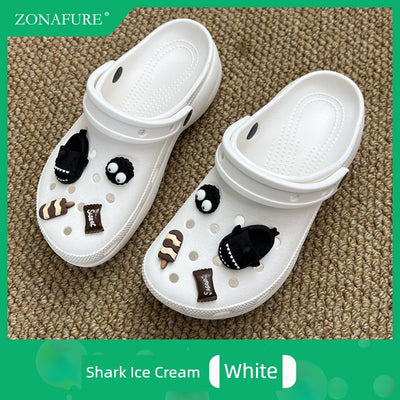 [Shoes Not Included] Hole Shoes Accessories Shoe Ornament Shoe Buckle Decorative Dopamine Y2g Accessory Baroque Suit