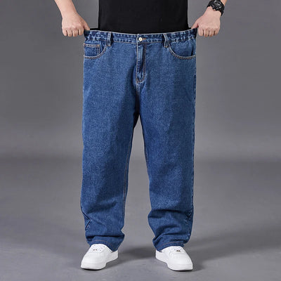 Big Size Jeans Men Large Size Jumbo Long Loose Pants Plus Size Loose Jeans Men