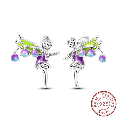 New 925 Sterling Silver Hoop Earrings Heart Bow Gift Box Strawberry Snake Bone Drop Stud Earrings For Women Fashion Jewelry Gift