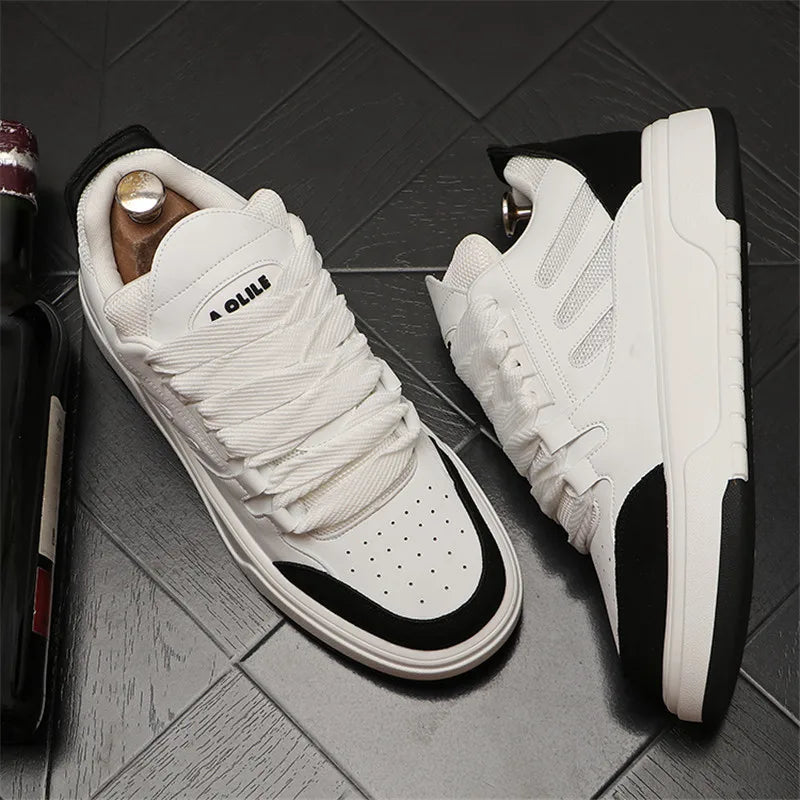 Luxury Designer Fashion New Men's Yellow Rose Red Platform Comfort Casual Board Shoes Flats Male Sports Walking Sneaker
