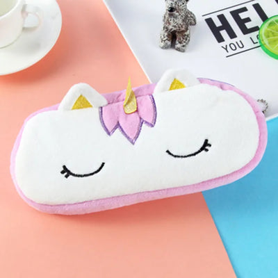 Plush Unicorn Cute Pencil Case Licorne Kawaii Girls Estuche Para Lpices for Trousse Astuccio Canvas Scolaire School Cartuchera