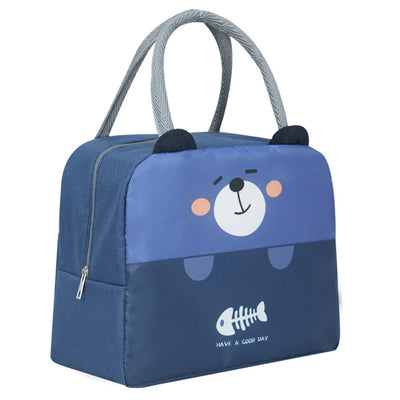 Cartoon Picnic Tote Lunch Bag Portable Insulated Thermal Heat Children'S Bento Bag Kid School Lunch Box Bags Cooler Ice Pack New