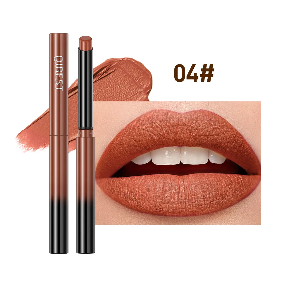 New Velvet Matte Lipstick Long Lasting Waterproof Lipstick Non-Stick Cup Lip Stain Tint Cosmetics Lip Pencil Liner Makeup