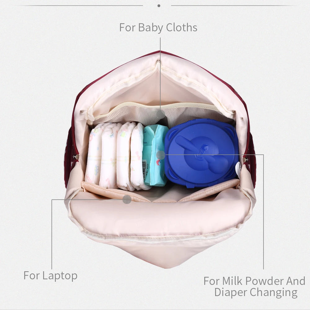 Insular Baby Diaper Bag Multifuntion Nappy Stroller Backpack Maternity Mummy Bag Baby Waterproof Diaper Changing Bag Backpacks