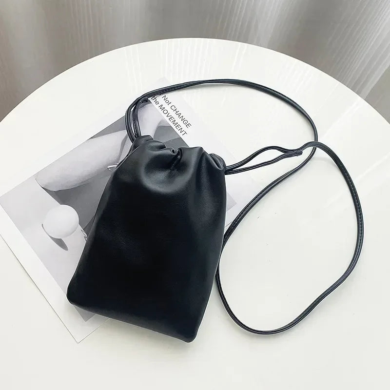 Retro Belt Design PU Leather Shoulder Bags for Women 2024 Y2K Small Vintage Female Underarm Crossbody Bag Fashion Handbags