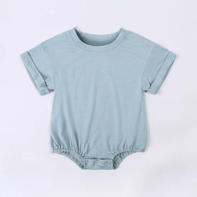 2025 Summer Newborn Baby Clothing Bamboo fiber casual Rompers 3-24M Infnat Boys Girls Jumpsuit Bebe Body Clothes Short Sleeve