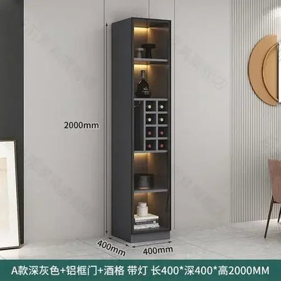 Glass Cellar Wine Cabinets Rack Showcase Storage Wall Wine Cabinet Living Room Fridge Vitrinas De Vidrio Indoor Bar Furniture