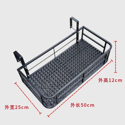 Elegant European-Style Flower Stand Expansive Iron Art Balcony Rail Organizer Decorative Hanging Pot Holder Urban Green Space