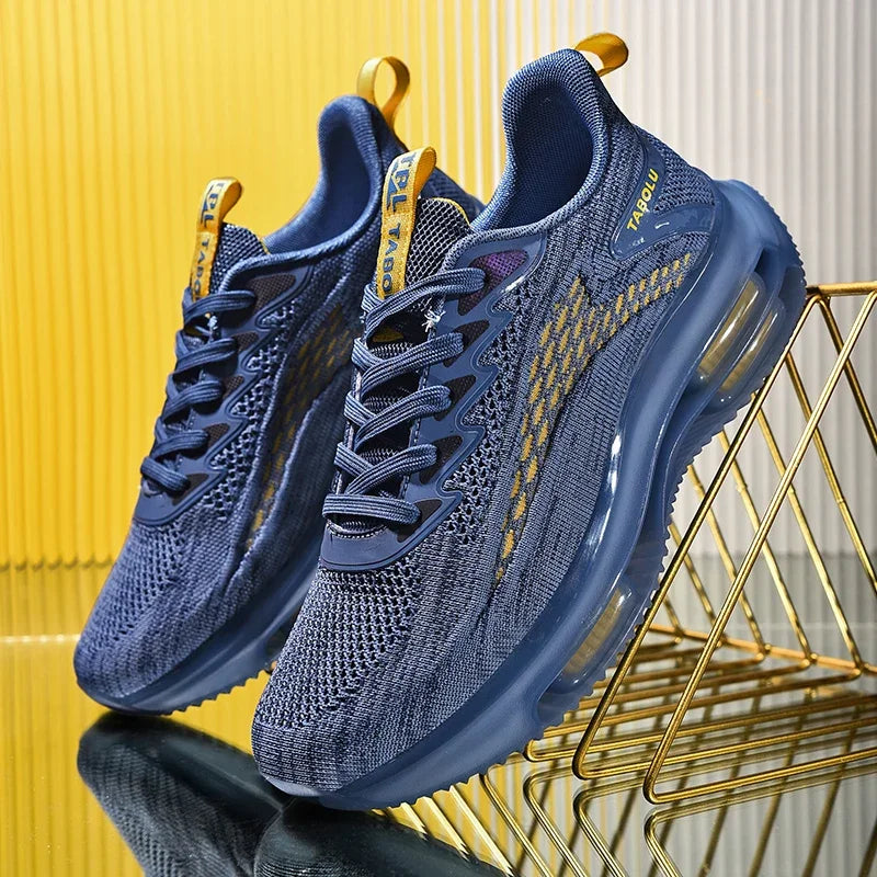 Sneakers Men New Fashionable Thick Soled Anti Slip Shock-absorbing Running Casual Sneakers Summer Mesh Shoes Zapatillas Hombre