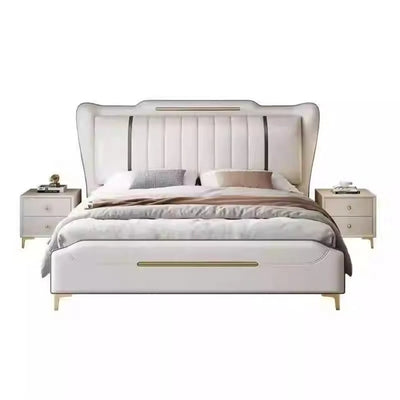 Waterproof Bedroom Bed Aesthetic Modern Lounge French Beds Upholstery Nightstands Meuble De Chambre Furniture Decoration