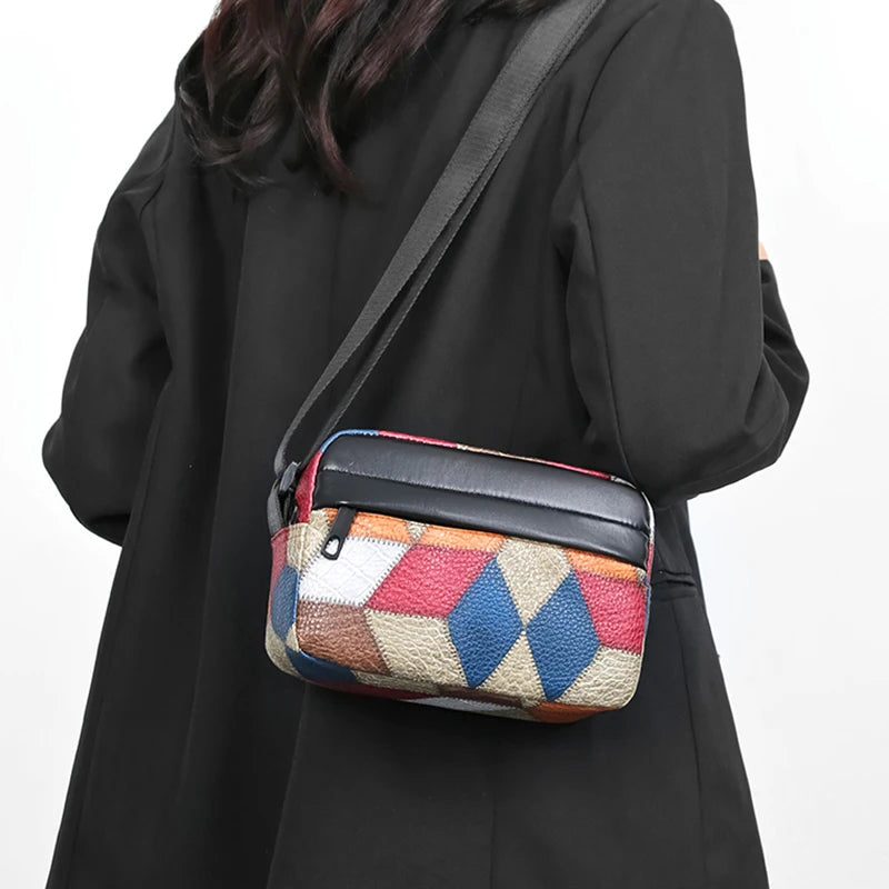 New trendy and versatile small-sized indie-style backpack with zipper, single-shoulder bag, best-selling women's bag.