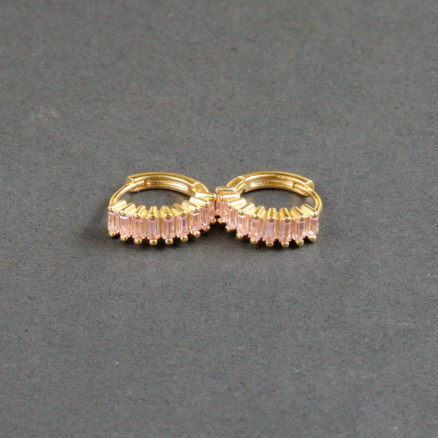 Fashion Multicolor Zircon Crystal Small Hoop Earrings Women Stainless Steel Flower Square Cartilage Earring Piercing Jewelry