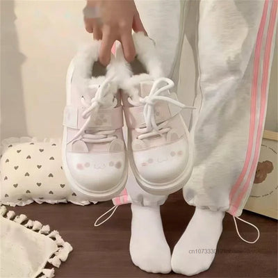 Cute Cozy Otaku Style Y2k Soft Girl Board Shoes Lolita Daily Fashion Trend JK Shoes Japanese Style Harajuku Sweet Casual Shoes