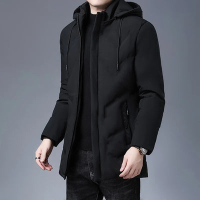 Men's warm Clothing Top Quality New Brand Hooded Casual Fashion Long Thicken Outwear Parkas Jackets Winter Windbreaker Coats