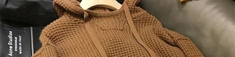 Knit Sweater Male Pullovers Plain Solid Color Men's Clothing Hoodies Coat Jacket Red Fashion 2024 High Quality Replica Elegant A