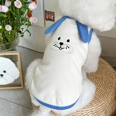 1.5-9kg Pet Clothes For Cats Small And Medium Dogs Cotton French Bulldog Vest Sweater Pajamas Warm Soft Winter Cat Puppy Coat