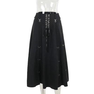 Wholesale New American Retro Irregular Skirt Hot Girl Sexy Punk Black Clothing Dark Style Women Summer Autumn Fashion Streetwear