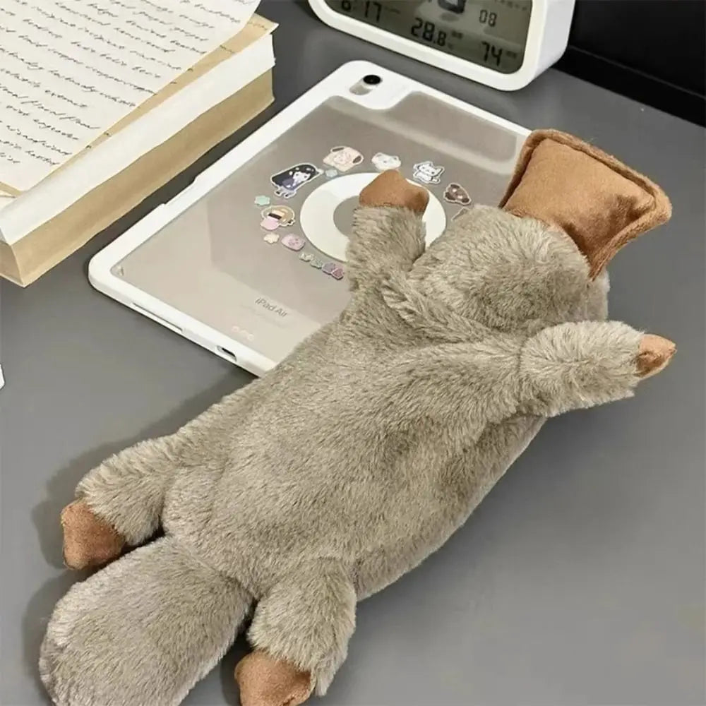 Cartoon Animal Pen Bag Large Capacity Pencil Case Multifunctional Storage Bag Student Gift Stationery Organizer School Supplies