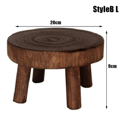 New Wooden Plant Stand Flower Pot Base Holder Stool Garden Flower Display