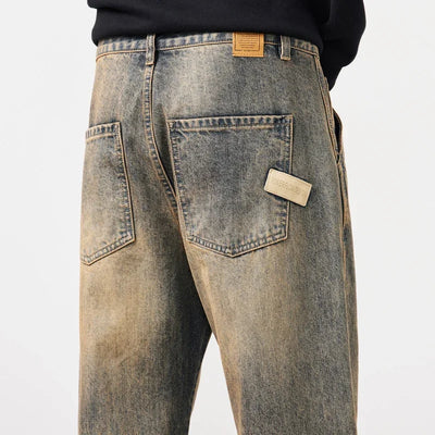 Men's Jeans Baggy Pants Loose Fit Harem Pants For Men Clothing Streetwear Fashion Pockets Patchwork Large Trousers Oversized 42