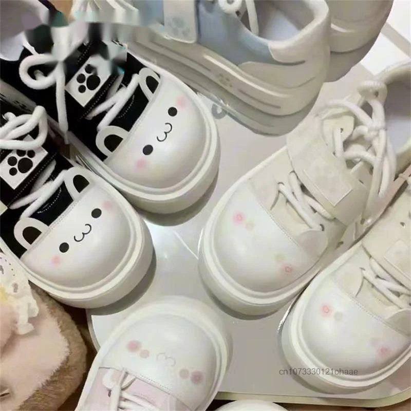 Cute Cozy Otaku Style Y2k Soft Girl Board Shoes Lolita Daily Fashion Trend JK Shoes Japanese Style Harajuku Sweet Casual Shoes