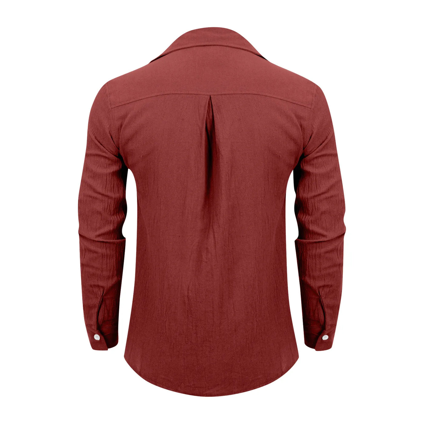 Loose Shirts Men'S Lightweight Long Sleeved Shirt Spring Summer Men'S Casual Cotton Linen Solid Color Long Sleeve Shirts