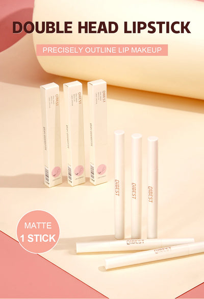 8 Color 2 IN 1 Lip Liner Pencil Waterproof Matte Lipstick Makeup Set Long Lasting Moisture Cosmetic Velvet Sexy Red Lipstick Pen