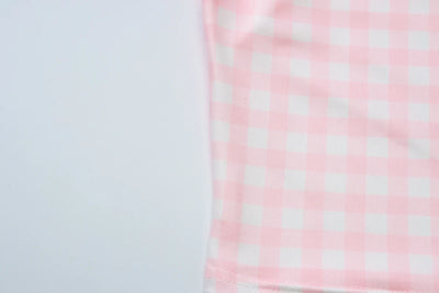 Square Collar Short Sleeve Bodycon Plaid Print T-Shirt