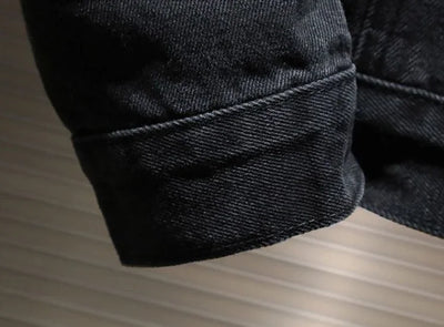Jeans Coat for Men Black Autumn Denim Jackets Man High Quality Winter 2024 Low Cost Joker Fashion Large Size Menswear New in Y2k