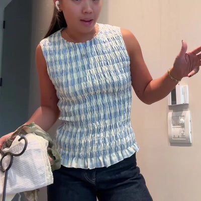 Shirred Tank Top