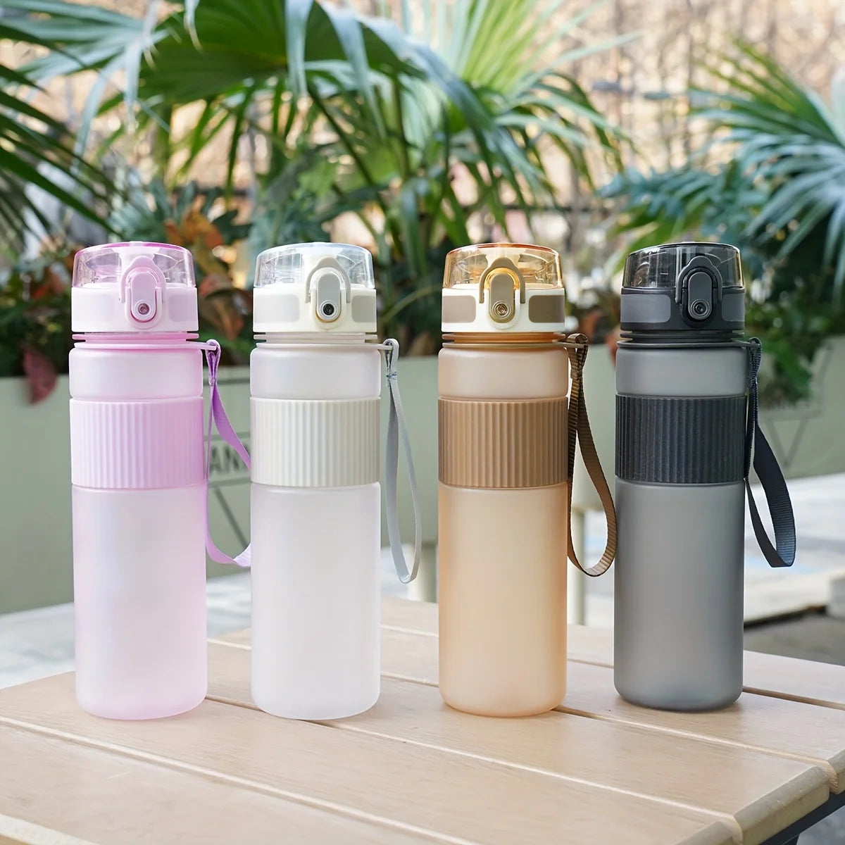1pc BPA-Free Plastic Water Bottle with Lid and Strap-Ideal for Hiking, Fitness, and Casual Use - Perfect Gift for Father'S Day