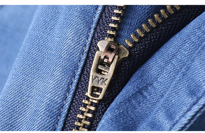 Spring/summer Thin Denim Straight Cotton Stretch Jeans Men Business Casual Cloth High Waist Ice Silk Lightweight Trousers