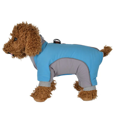 Pet Dog Cozy Clothes For Small Medium Dogs Cats Winter Windproof Puppy Reflective Cozy Jacket Coat Bulldog French Pug Jumpsuit